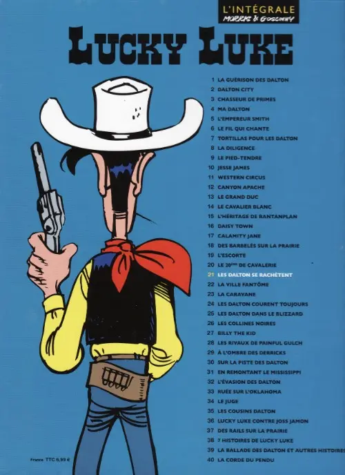 Verso de l'album Lucky Luke Tome 21 Les Dalton se rachètent