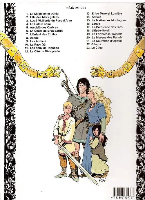 Verso de l'album Thorgal Tome 11 Les yeux de Tanatloc
