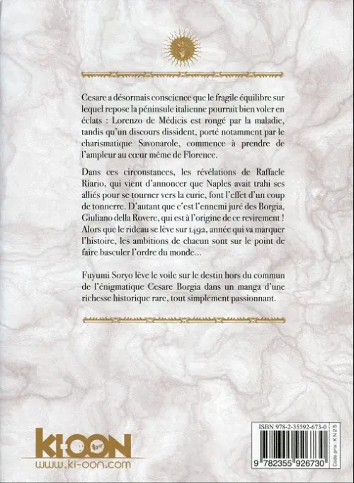 Verso de l'album Cesare 9 Nove