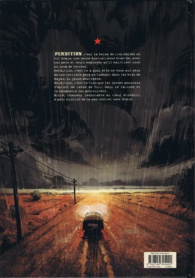 Verso de l'album Back to Perdition Tome 1