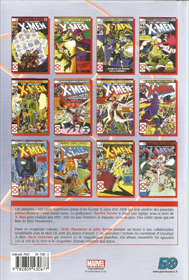 Verso de l'album X-Men L'intégrale Tome 5 1981