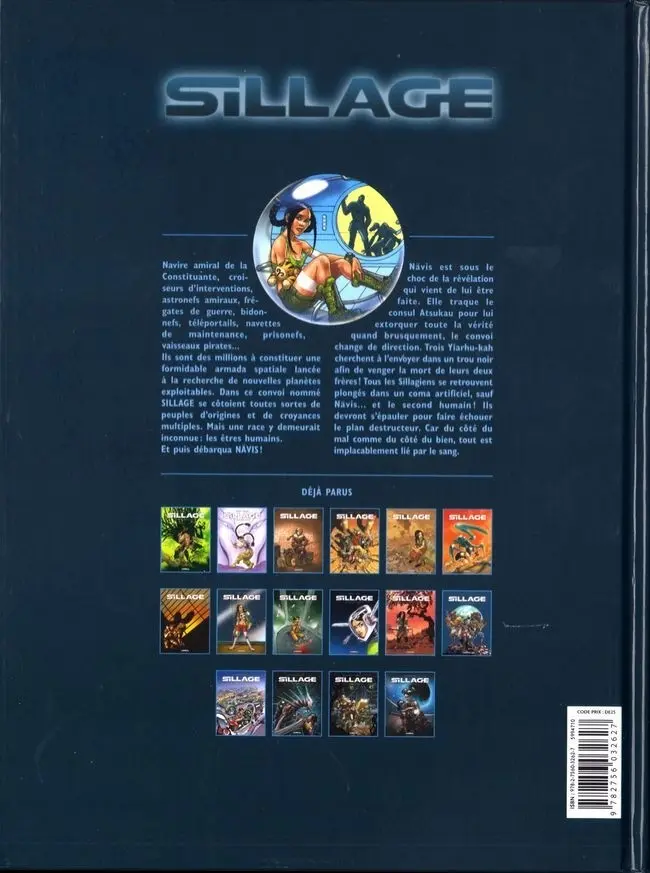 Verso de l'album Sillage Tome 16 Liés par le sang