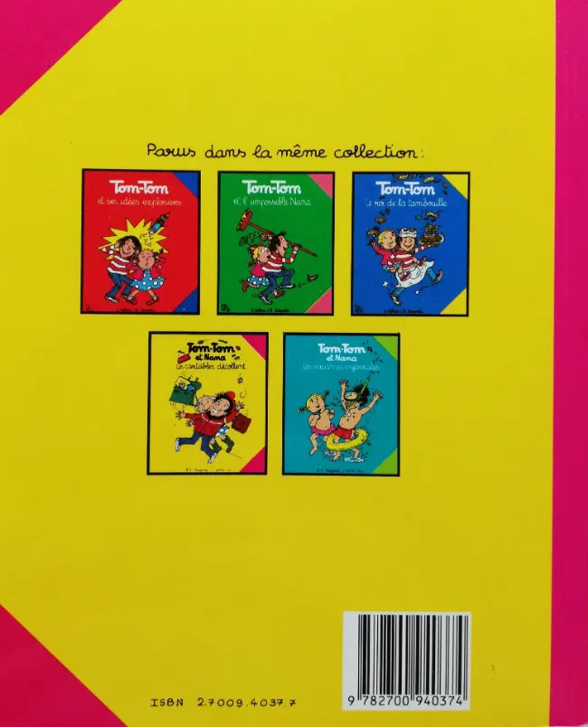 Verso de l'album Tom-Tom et Nana Tome 4 Les cartables décollent