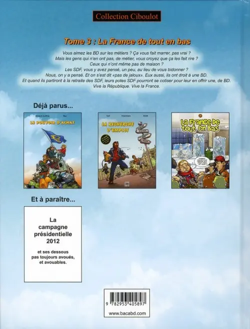 Verso de l'album Ciboulot Tome 3 La France de tout en bas