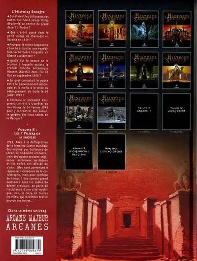 Verso de l'album L'Histoire secrète Volume 8 Les 7 piliers de la sagesse