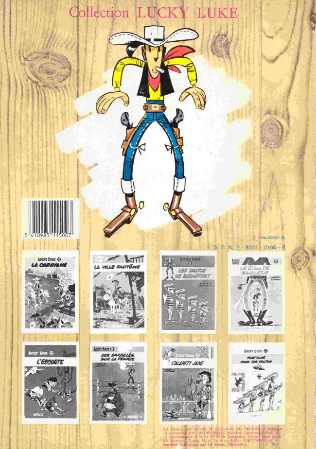 Verso de l'album Lucky Luke Tome 27 Le 20ème de cavalerie