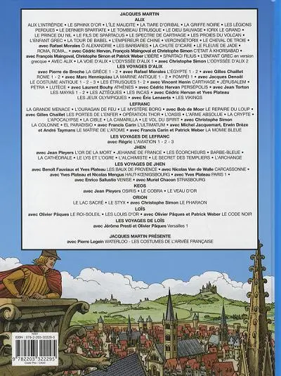 Verso de l'album Les voyages de Jhen Tome 7 Les templiers