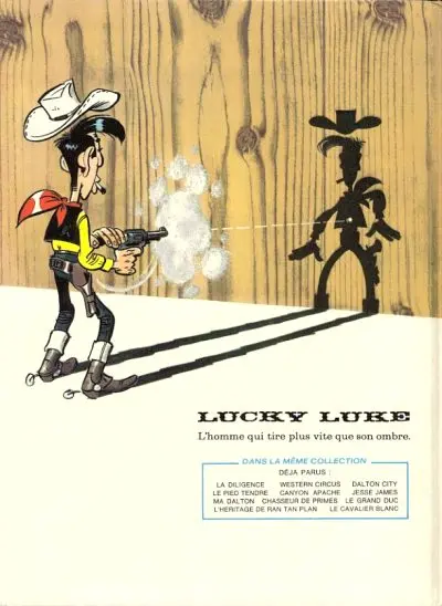 Verso de l'album Lucky Luke Tome 43 Le cavalier blanc