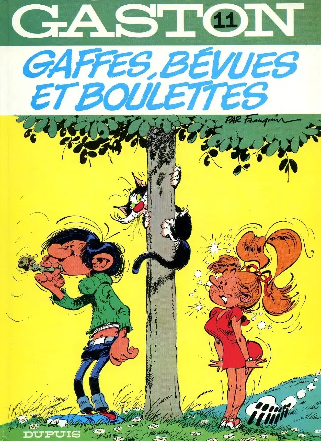 Couverture de l'album Gaston Tome 11 Gaffes, bévues et boulettes