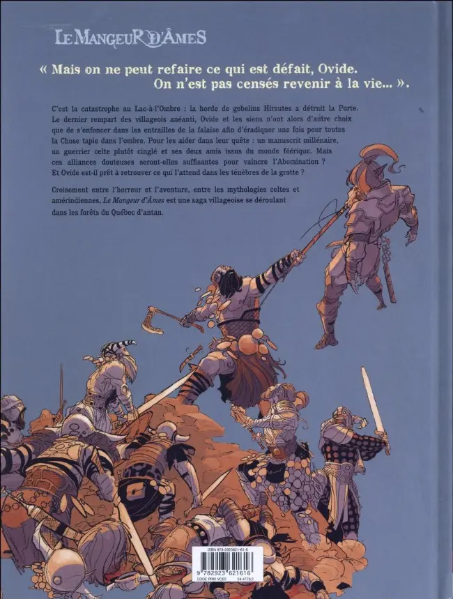 Verso de l'album La Bête du Lac Tome 3 L'abomination
