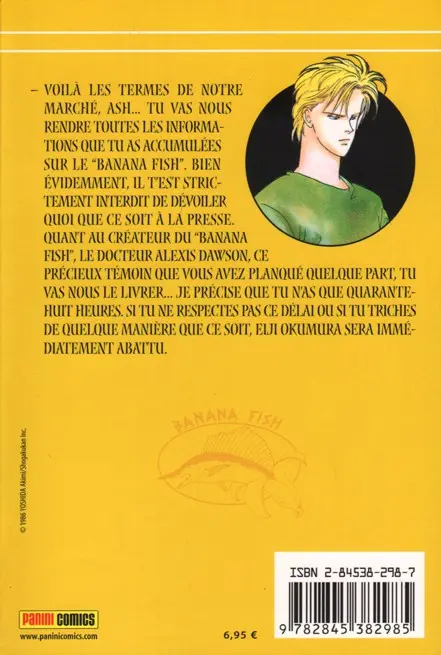 Verso de l'album Banana fish 12