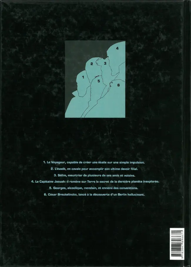 Verso de l'album Dérives Tome 1