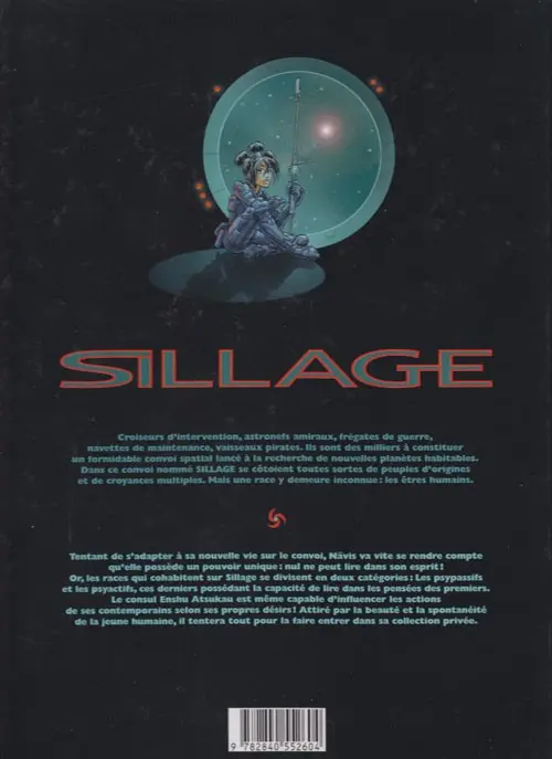Verso de l'album Sillage Tome 2 Collection privée