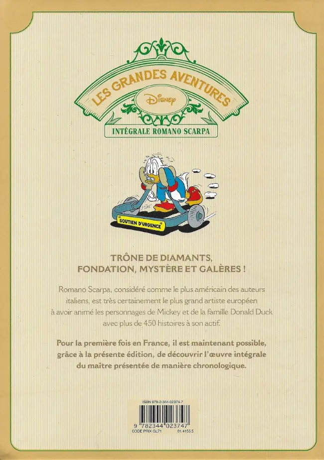 Verso de l'album Les Grandes aventures Disney Tome 3 1957/1959 : Picsou et le sage de Ulah-Ulah et autres histoires