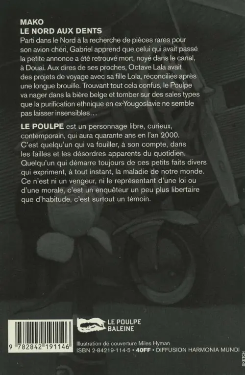 Verso de l'album Le Poulpe Le nord aux dents