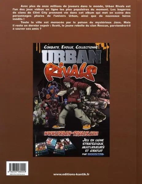 Verso de l'album Urban Rivals Tome 1 Rien ne va plus !
