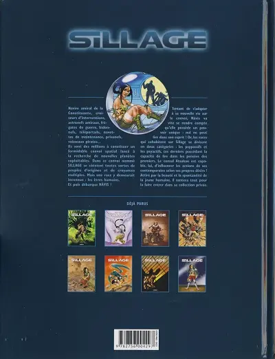 Verso de l'album Sillage Tome 2 Collection privée