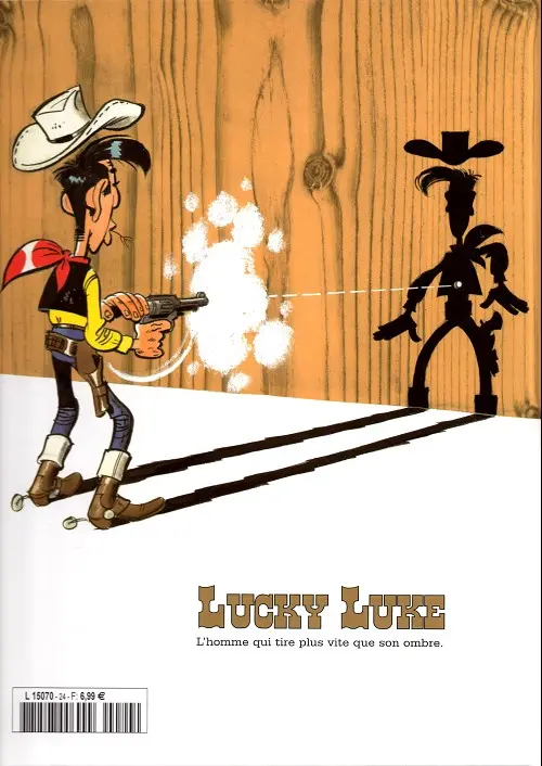 Verso de l'album Lucky Luke La collection Tome 24 Fingers
