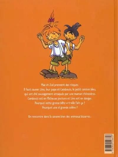 Verso de l'album Max et Zoé Tome 3 Des animaux bizarres