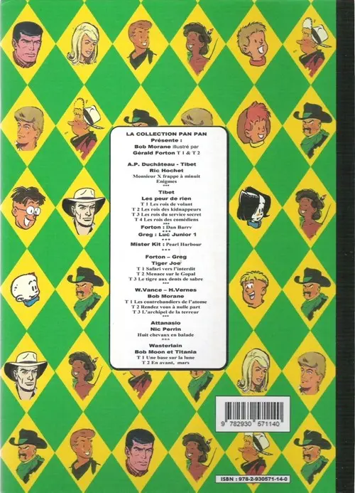 Verso de l'album Les aventures de Cyril Sinclair L'énigme de la formule JK02