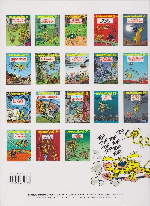 Verso de l'album Marsupilami Tome 5 Baby Prinz