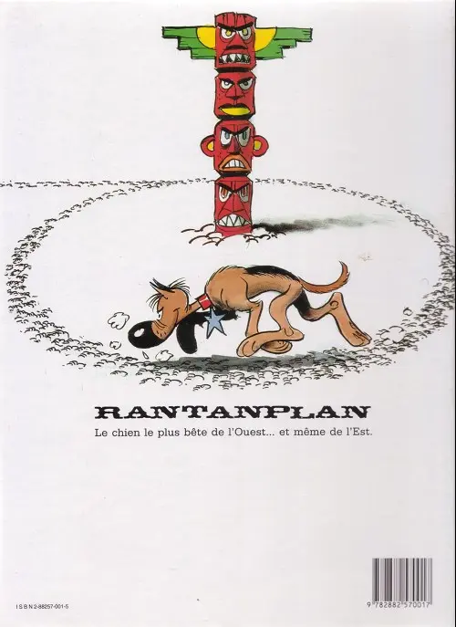 Verso de l'album Rantanplan Tome 1 La mascotte
