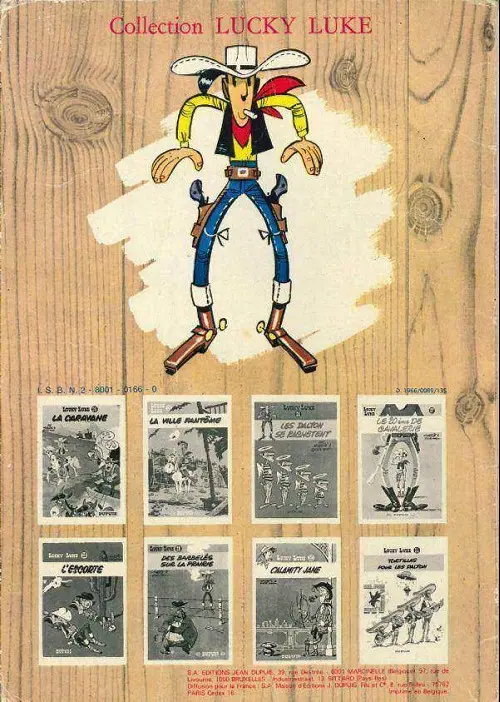 Verso de l'album Lucky Luke Tome 27 Le 20ème de cavalerie