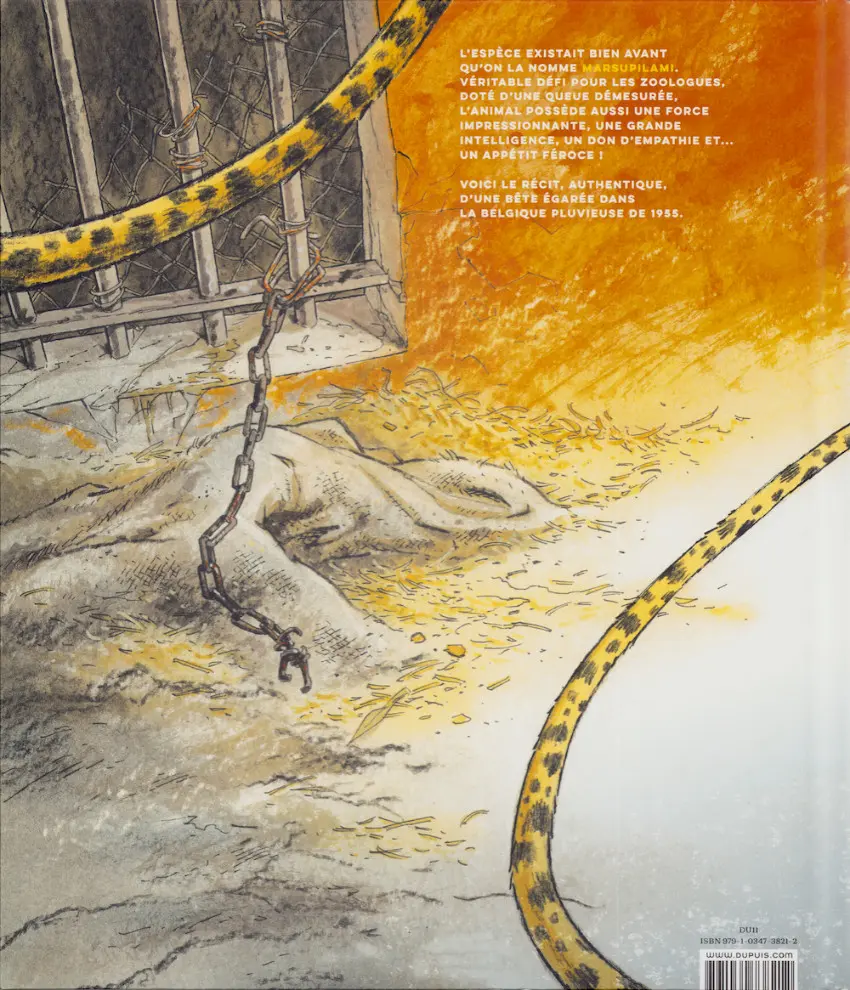 Verso de l'album La bête Tome 1