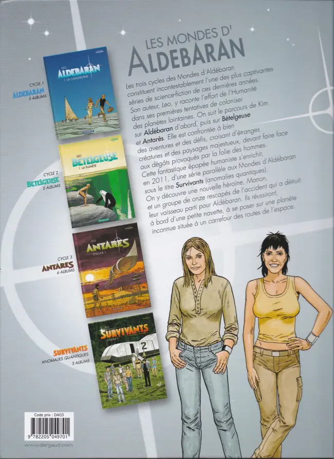 Verso de l'album Aldébaran Tome 4 Le groupe