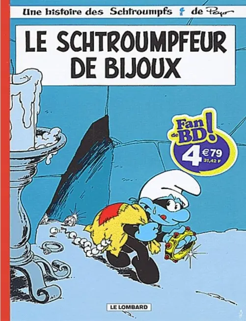 Couverture de l'album Les Schtroumpfs Tome 17 Le schtroumpfeur de bijoux