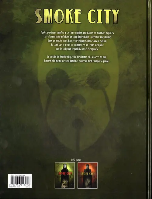 Verso de l'album Smoke city Tome 2
