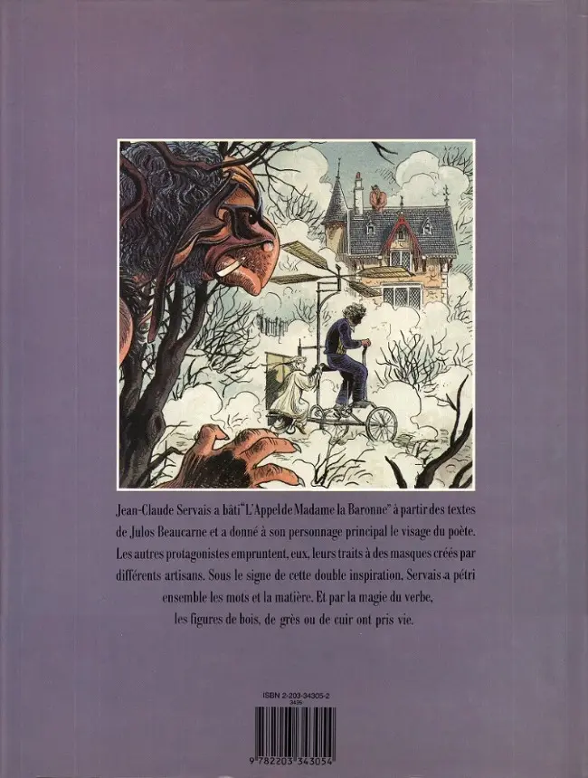 Verso de l'album L'Appel de Madame la Baronne