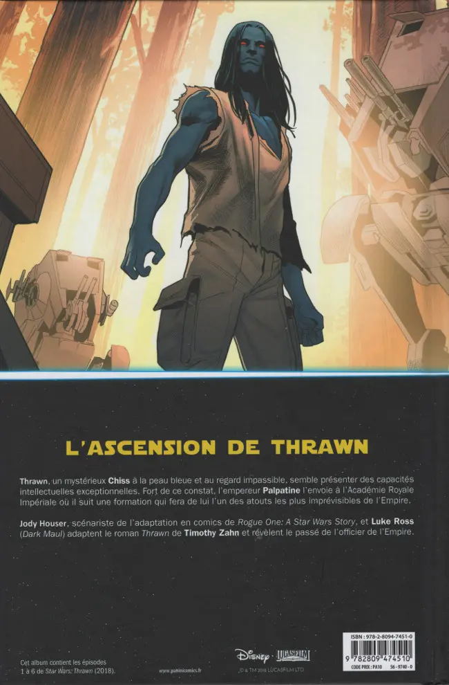 Verso de l'album Star Wars - Thrawn 1