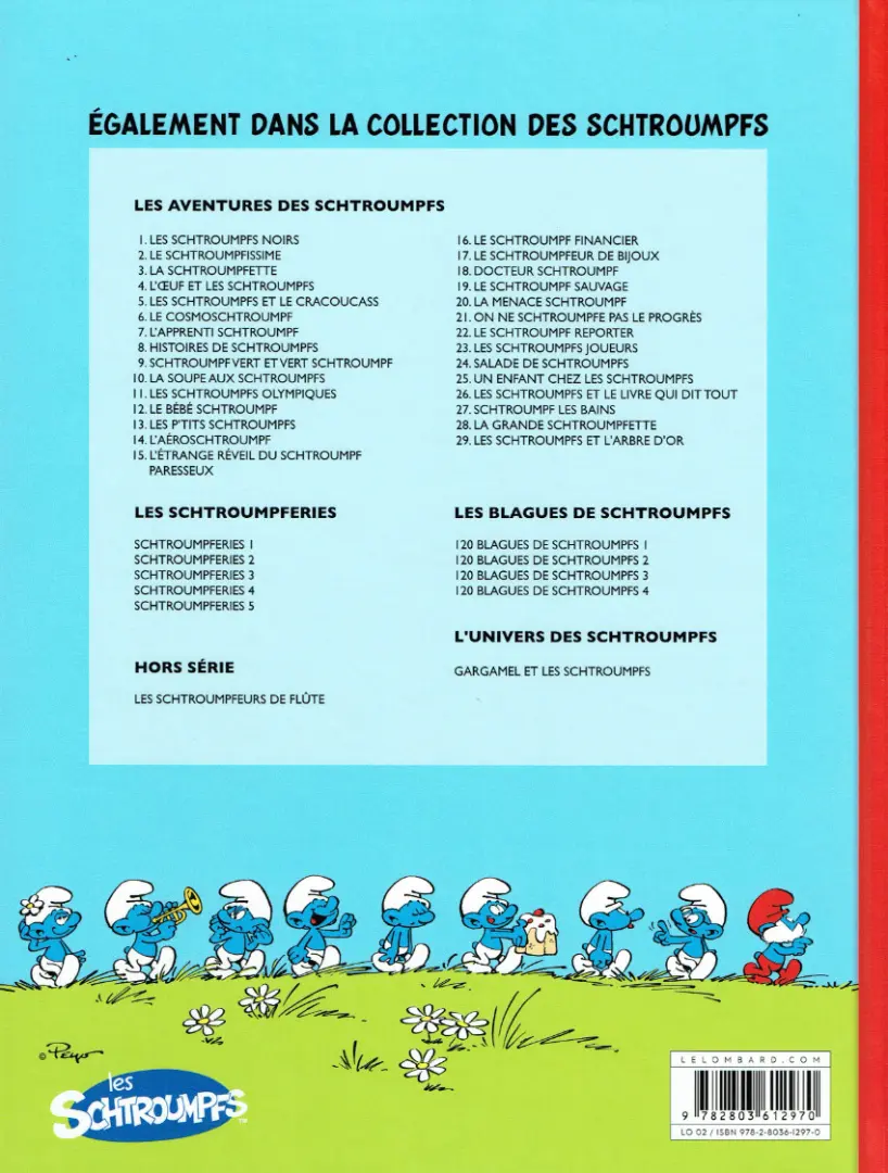 Verso de l'album Schtroumpferies Tome 3