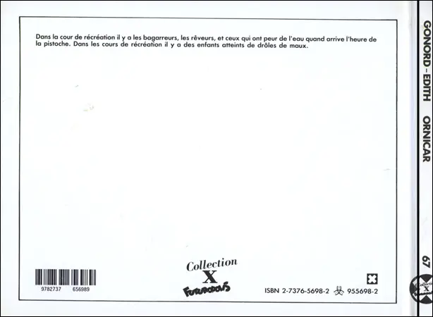 Verso de l'album Ornicar