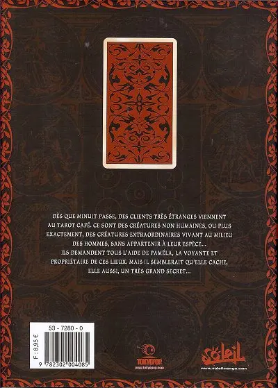Verso de l'album The Tarot café 5 The Hierophant
