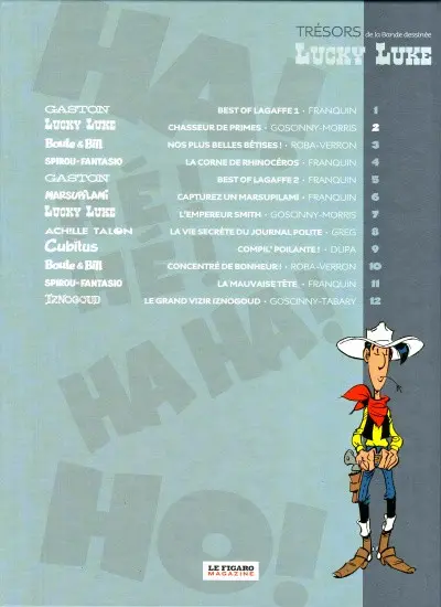 Verso de l'album Les Trésors de la bande dessinée Tome 2 Lucky luke - Chasseur de primes