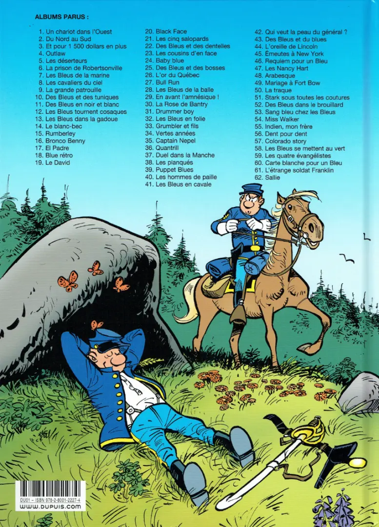 Verso de l'album Les Tuniques Bleues Tome 37 Duel dans la Manche