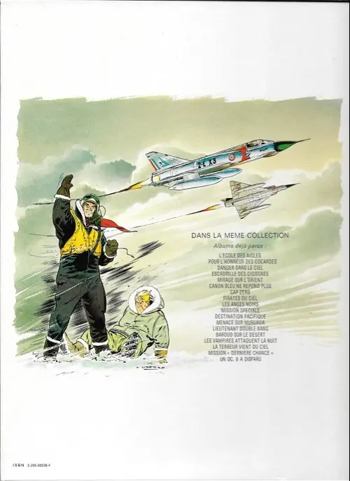 Verso de l'album Tanguy et Laverdure Tome 8 Pirates du ciel