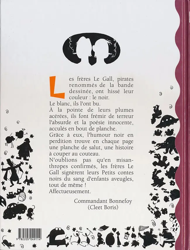 Verso de l'album Petits contes noirs Tome 1 La fin du monde et autres petits contes noirs