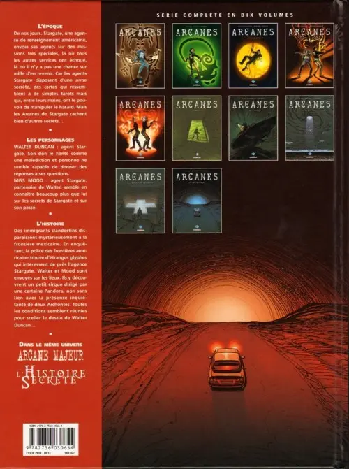 Verso de l'album Arcanes 10 Santa Sangre