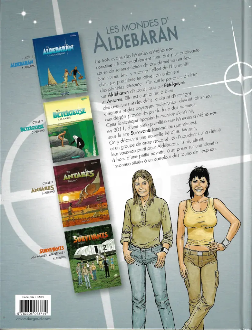 Verso de l'album Antarès Épisode 3