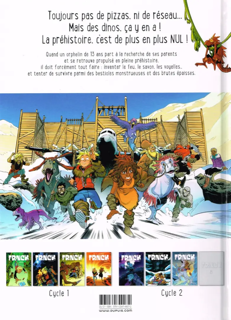 Verso de l'album Frnck Tome 7 Prisonniers