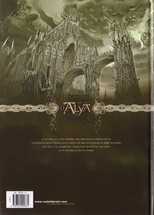 Verso de l'album Les Arcanes d'Alya Tome 2 Âmes sœurs