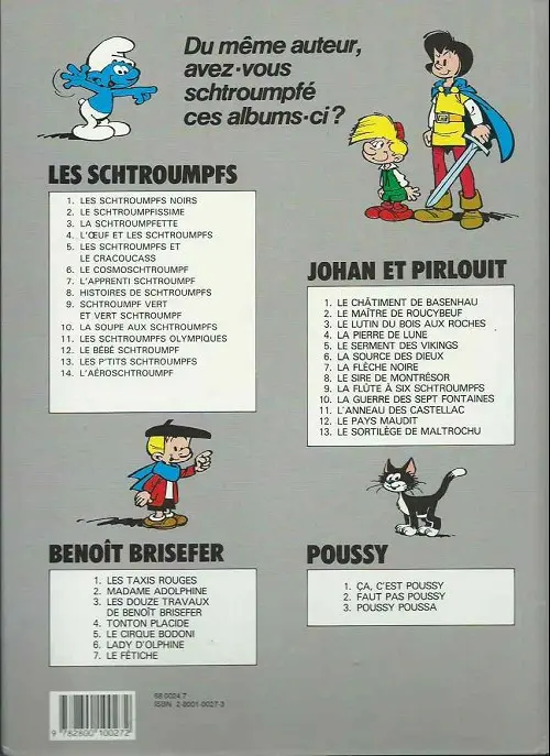 Verso de l'album Benoît Brisefer Tome 3 Les douze travaux de benoit brisefer
