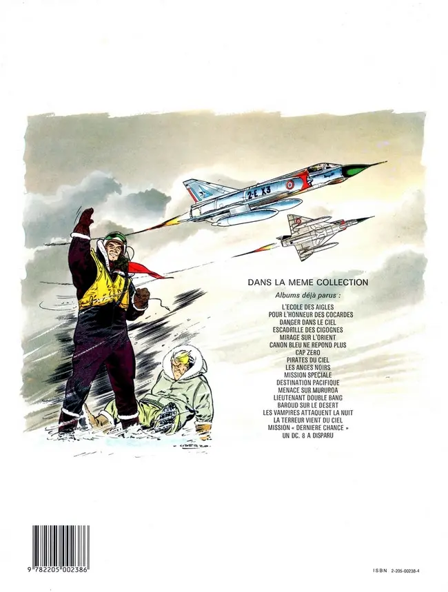 Verso de l'album Tanguy et Laverdure Tome 8 Pirates du ciel