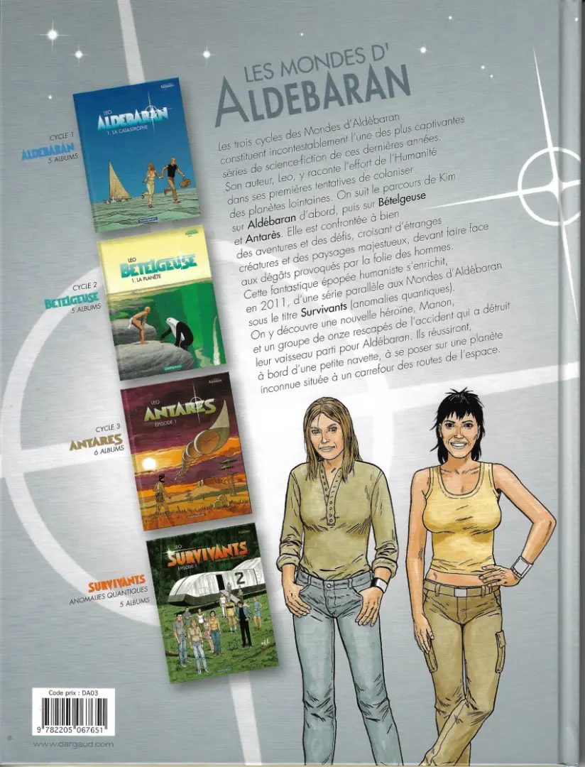 Verso de l'album Antarès Épisode 4