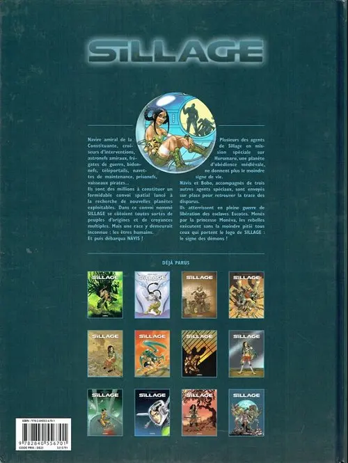 Verso de l'album Sillage Tome 4 Le signe des démons
