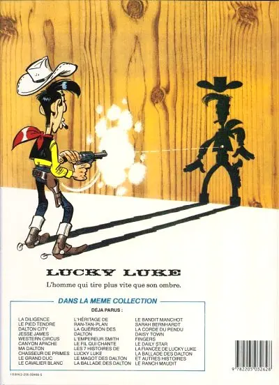 Verso de l'album Lucky Luke Tome 56 Le ranch maudit