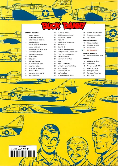 Verso de l'album Buck Danny Tome 44 Les agresseurs